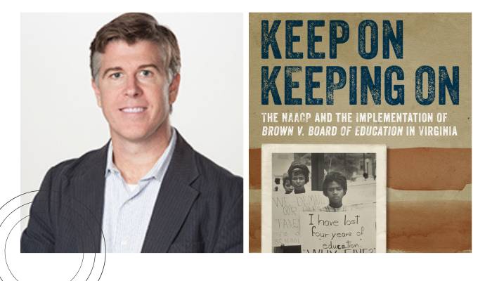 Frame one: brian daugherity frame two: keep on keeping on: the naacp and the implementation of brown v. board of education in virginia book cover - black and white photo of african american women holding protest signs