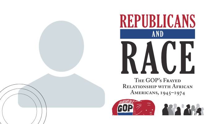 frame one: avatar / frame two: picture of book cover Republicans and Race