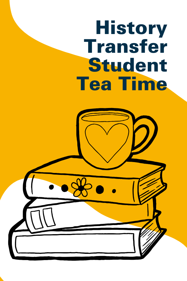 tea cup on a stack of books