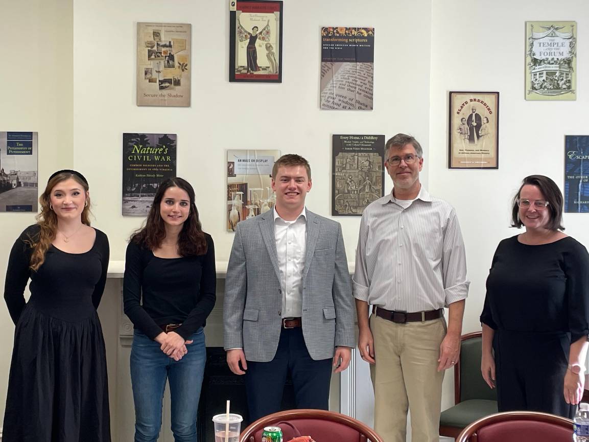 group photo of students who spoke at the event